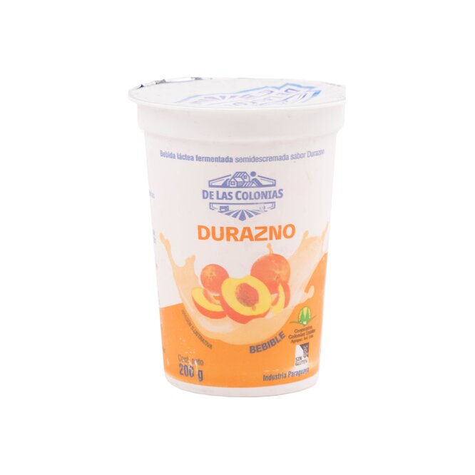 BEBIDA LACTEA SDURAZNO LAS COLONIAS200G
