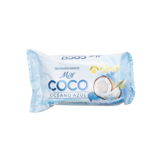 Jabón de tocador coco océano azul barra Mar 90 gramos