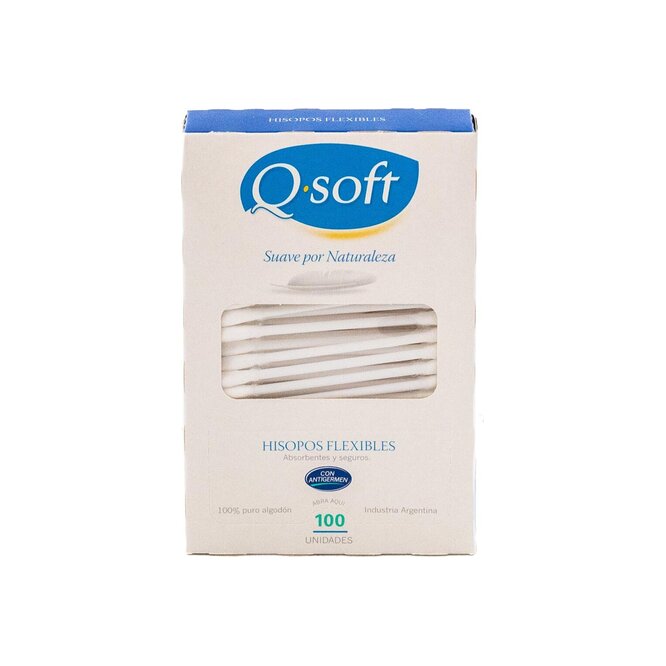 HISOPOS FLEX DESC PUNT ALGODON QSOFT 100