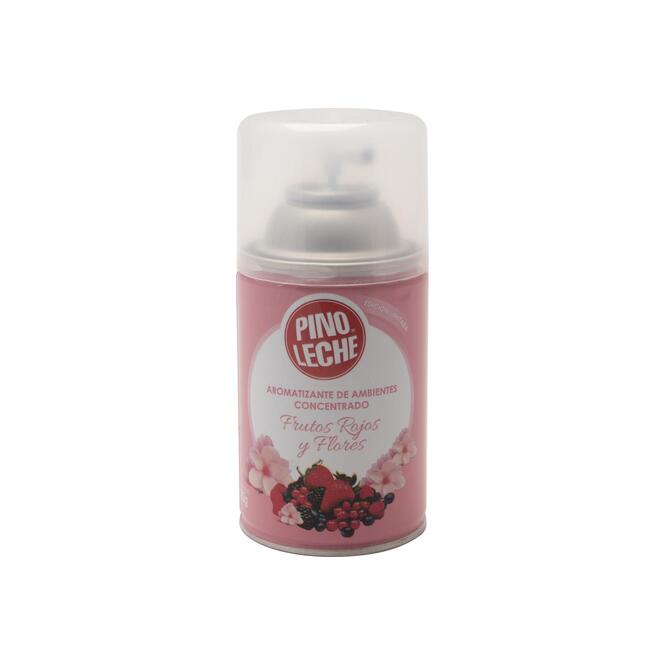 Desodorante de ambiente aroma frutos rojos y flores en aerosol Pinoleche 185 gramos