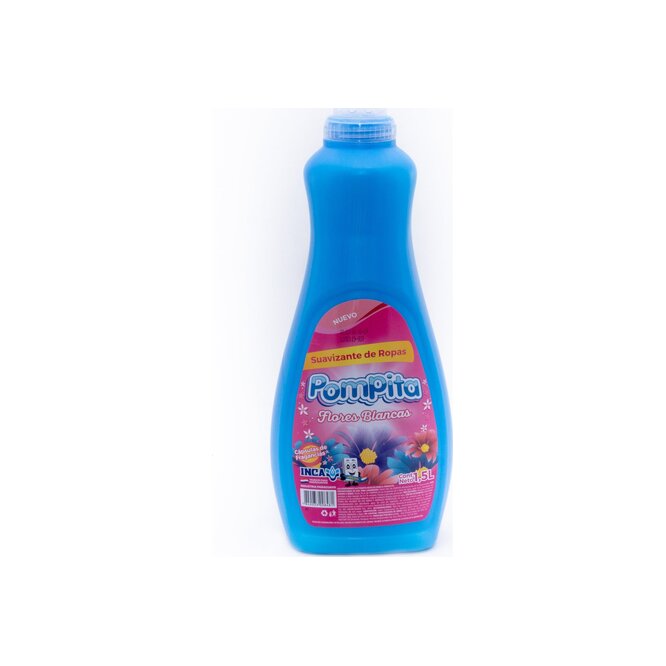Suavizante para ropa flores blancas botella Pompita 1,5 litros
