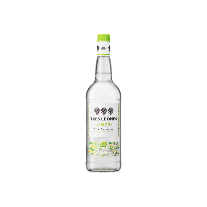 Ron de limón botella descartable Tres leones 750 ml