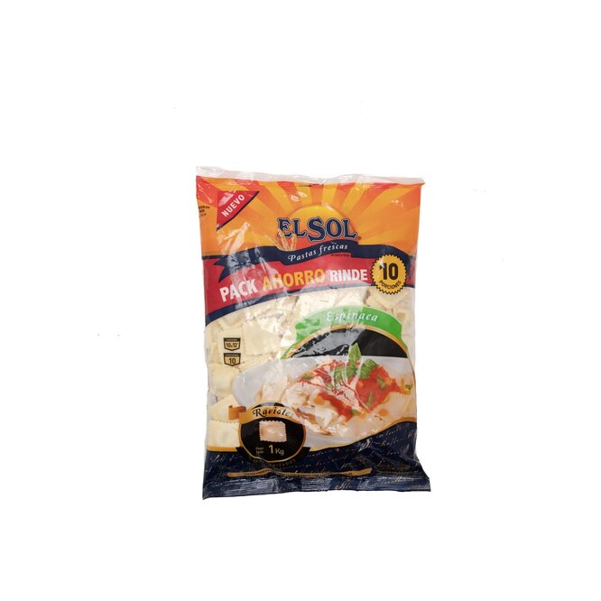 RAVIOLES ESPINACA 1KG EL SOL BSA