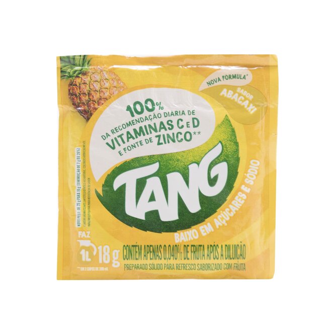 Jugo sabor piña rinde 1 litro en polvo Tang 18 gramos