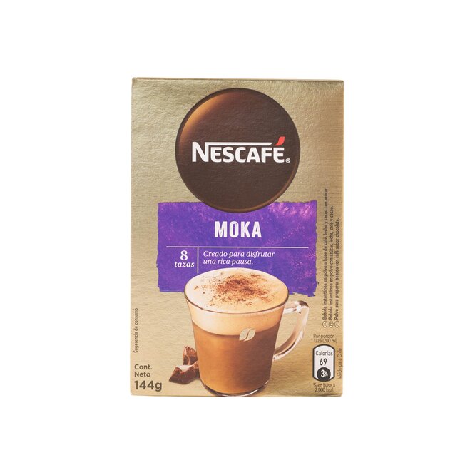 Café instantáneo Moka en caja Nestlé 8 Unidades