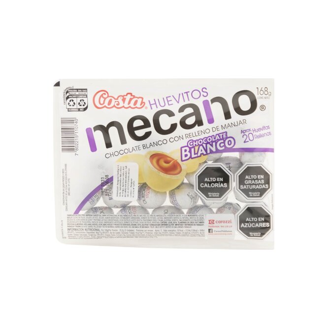 HUEVITOS CHOCO BLAN COSTA MECANO168 GR