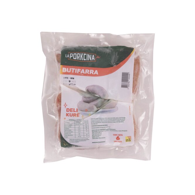 Butifarra envasado al vacío La Porkcina 6 Unidades