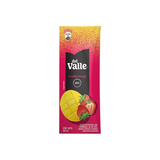 Jugo de frutilla y mango tetra Del Valle 200 ml