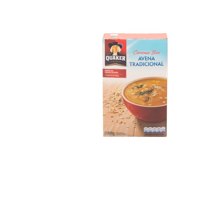 Avena tradicional fortificada caja Quaker 800 gramos