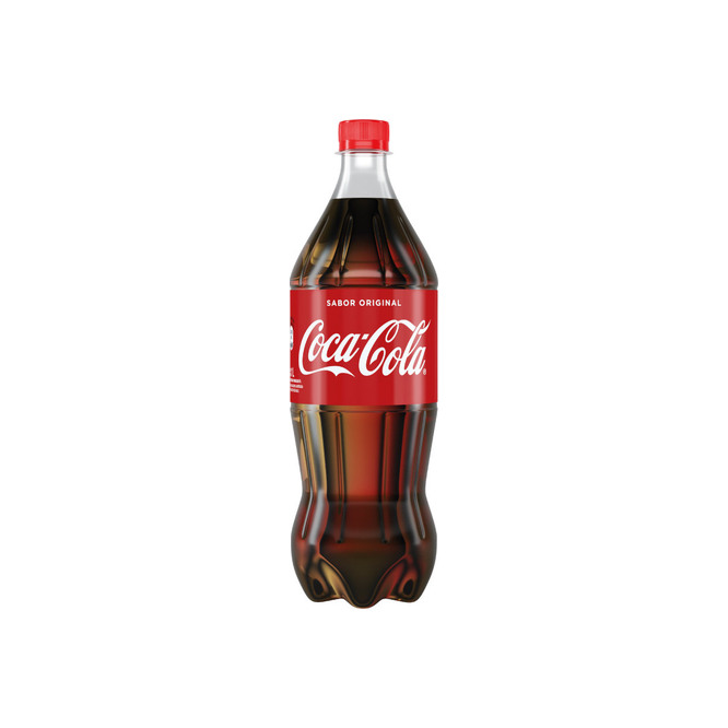 Gaseosa sabor original menos azúcares Coca Cola 1 litro
