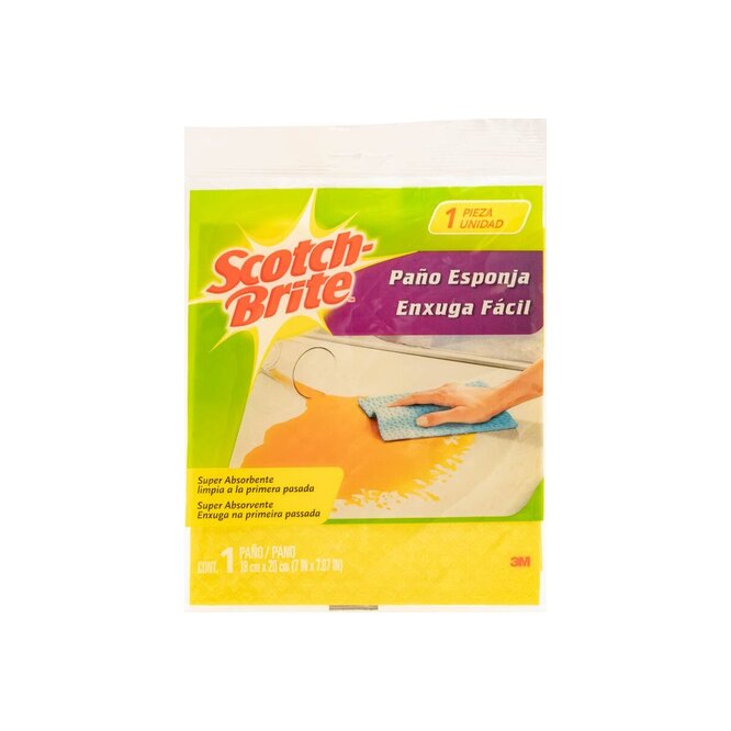 PAÑO ESPONJA 18X20CM SCOCH BRITE PLA