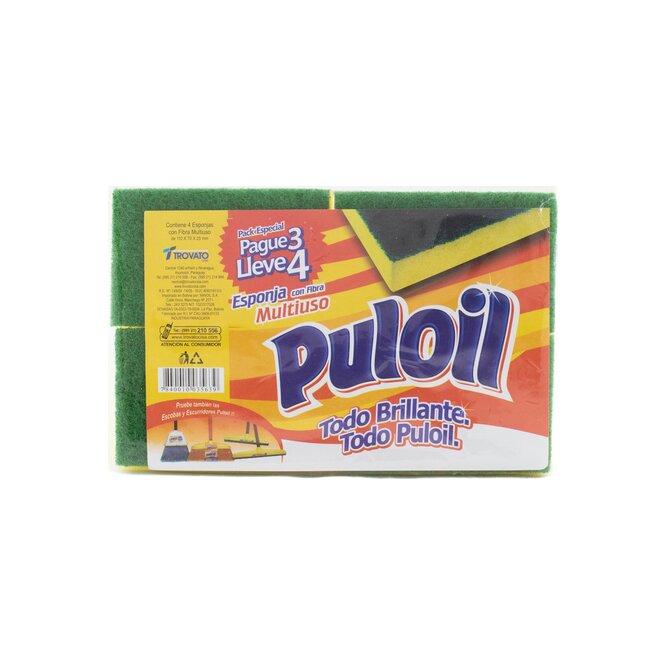 Esponja multiuso Puloil 4 unidades