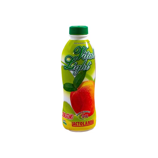 Yoghurt vital light durazno botella Lactolanda 900 ml
