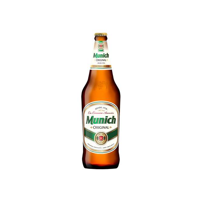 Cerveza original botella descartable Múnich 970 ml
