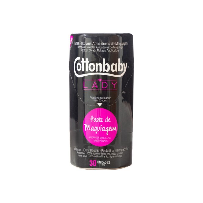 Hisopo Flexibles para Maquillaje Lady Cottonbaby 30 unidades