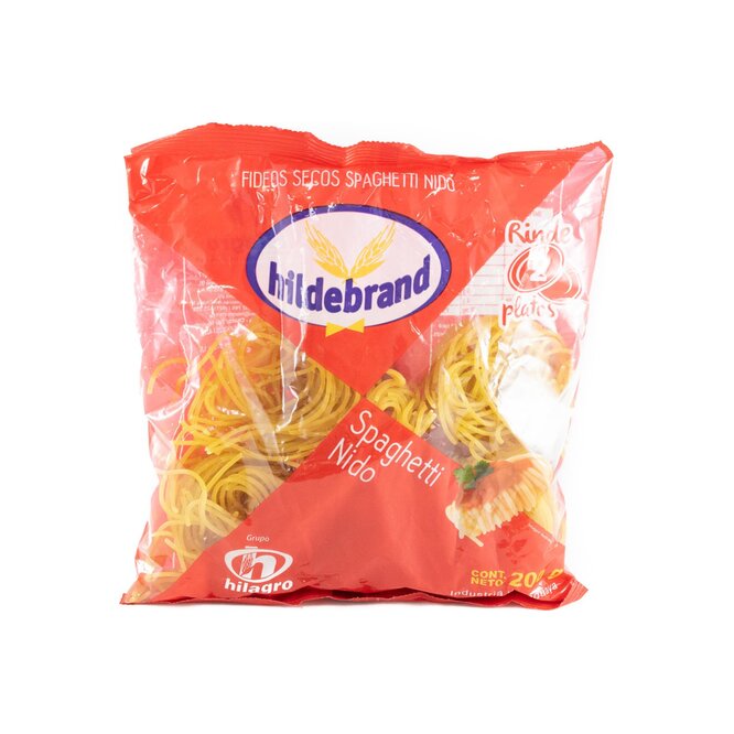 Fideo spaghetti nido paquete Hildebrand 200 gramos