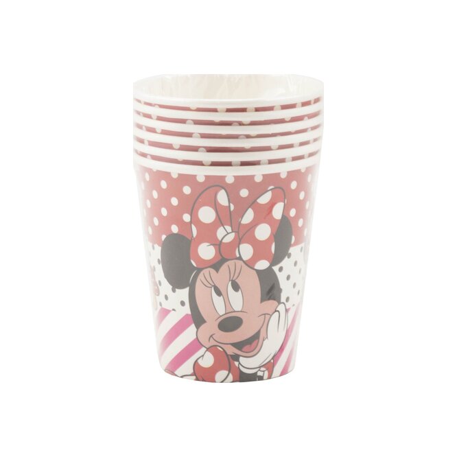 VASO DE COTILLON DISNEY MINNIE MOUSE 6UN