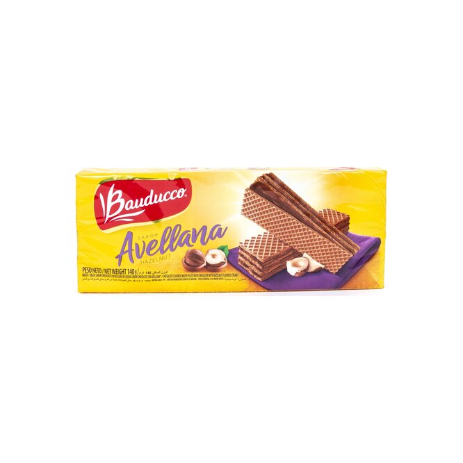 Galletitas Wafer sabor avellana Bauducco 140 gramos
