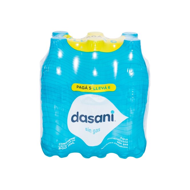 AGUA MINERAL SGAS 6UN X 500ML DASANI PL