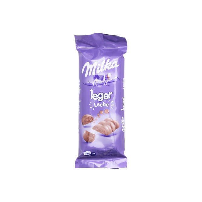 Chocolate con leche Leger Milka 50 gramos