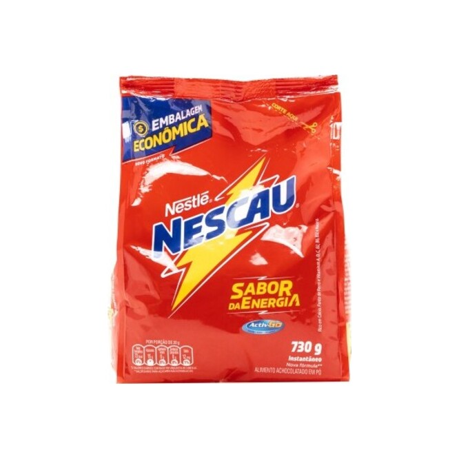 Chocolate en polvo frasco Nescau 730 gramos