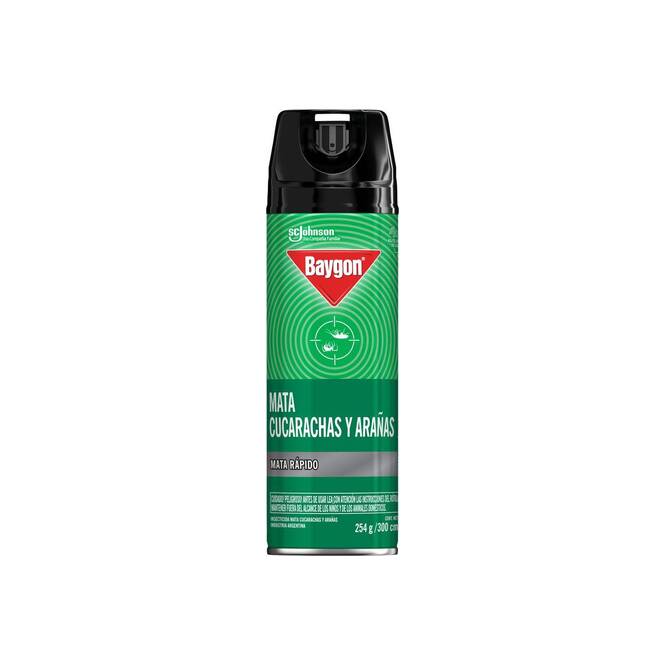 Insecticida mata cucaracha y arañas en aerosol Baygon 300 ml
