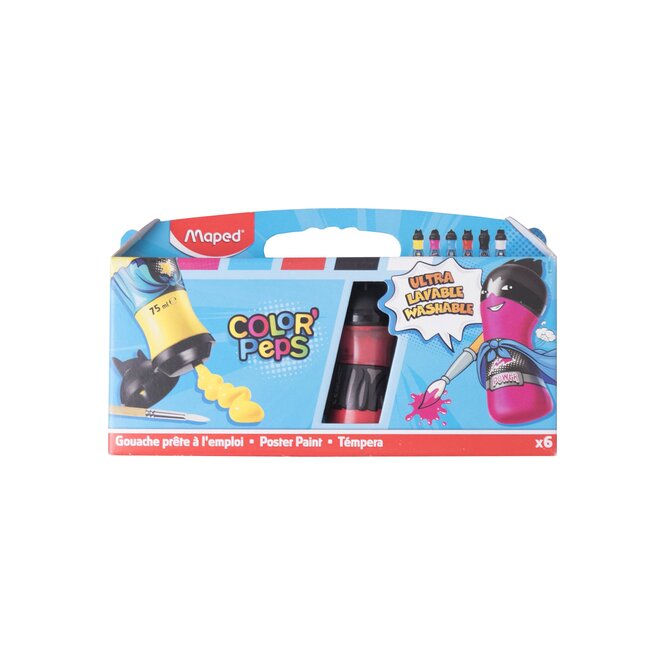TEMPERAS LAVABLES 6 COLORES MAPED