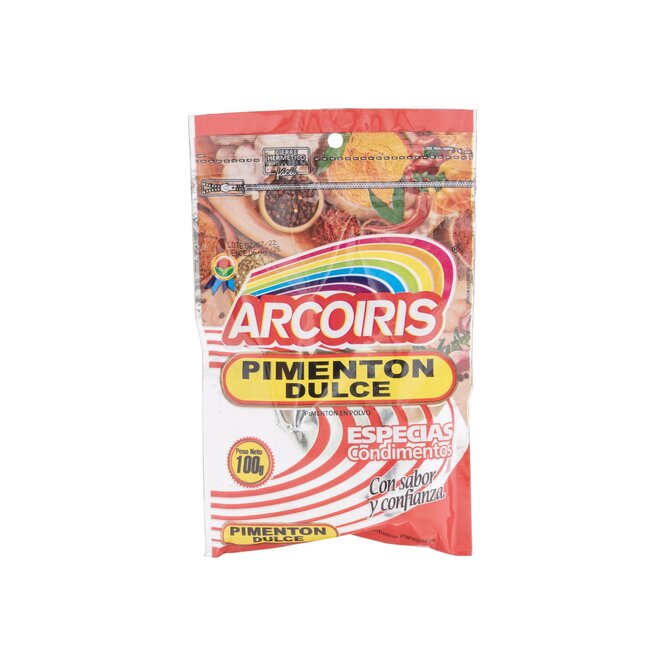 Pimentón dulce paquete Arcoíris 100 gramos