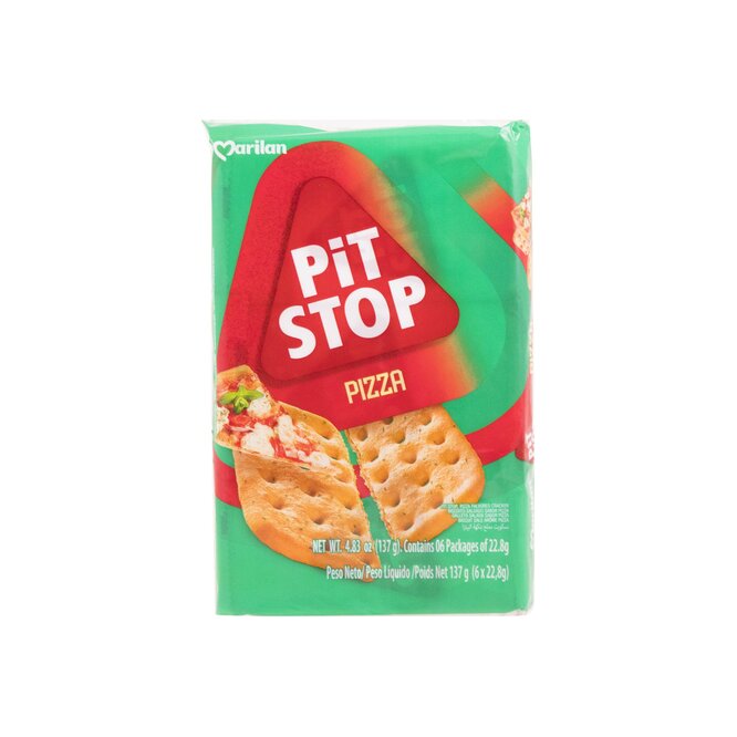Galletita Pit Stop sabor pizza Marilan 137 gramos