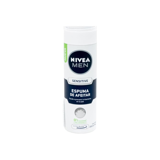Espuma de afeitar hidratante sensitive frasco Nivea 200 ml