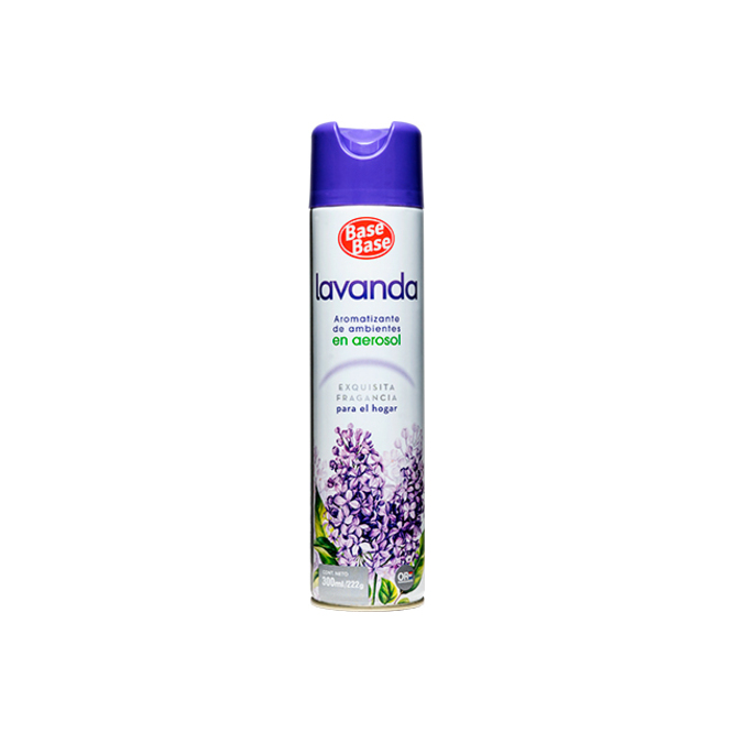 Desodorante de ambiente aroma lavanda aerosol Base Base 300 ml