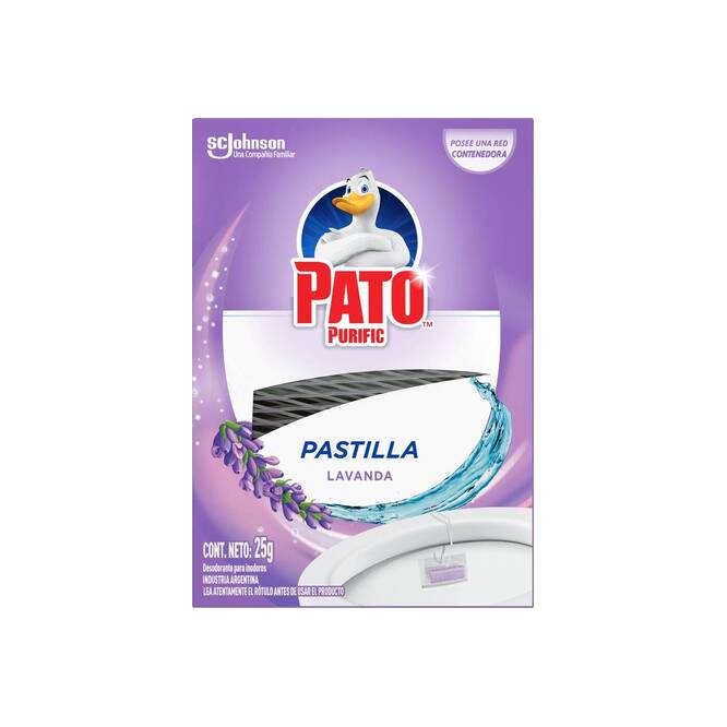 Pastilla para inodoro lavanda pato Purific 25 gramos