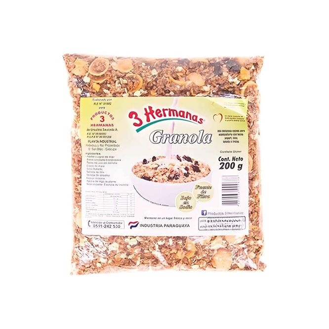 Granola paquete 3 Hermanas 200 gramos