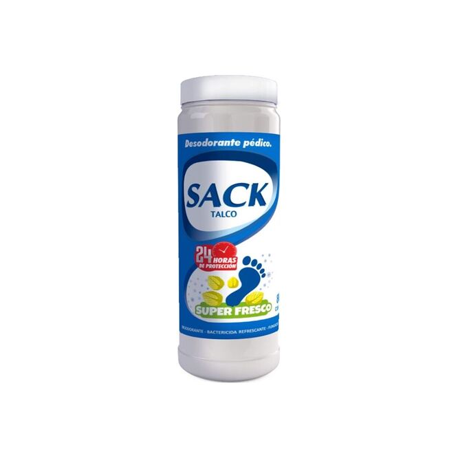 Talco pédico en frasco Sack 80 gramos