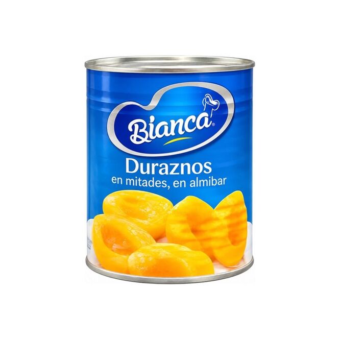 Durazno en almíbar lata Bianca 820 gramos