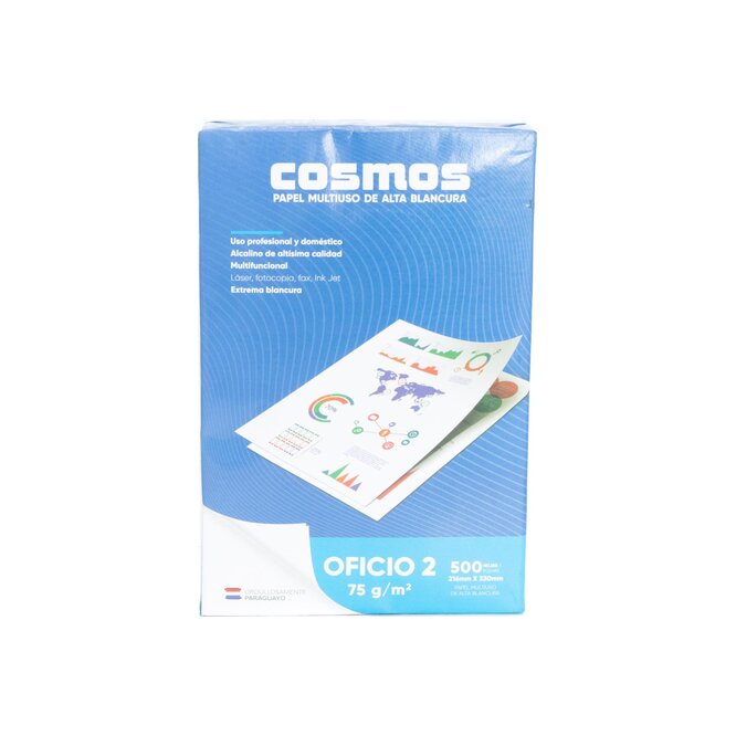 RESMA 500 HOJAS TAM OFICIO COSMOS BLIS