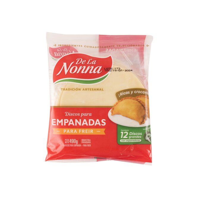 Discos para empanada para freír grande La Nonna 12 unidades