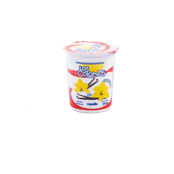 Yoghurt vainilla entero Los colonos 350 ml