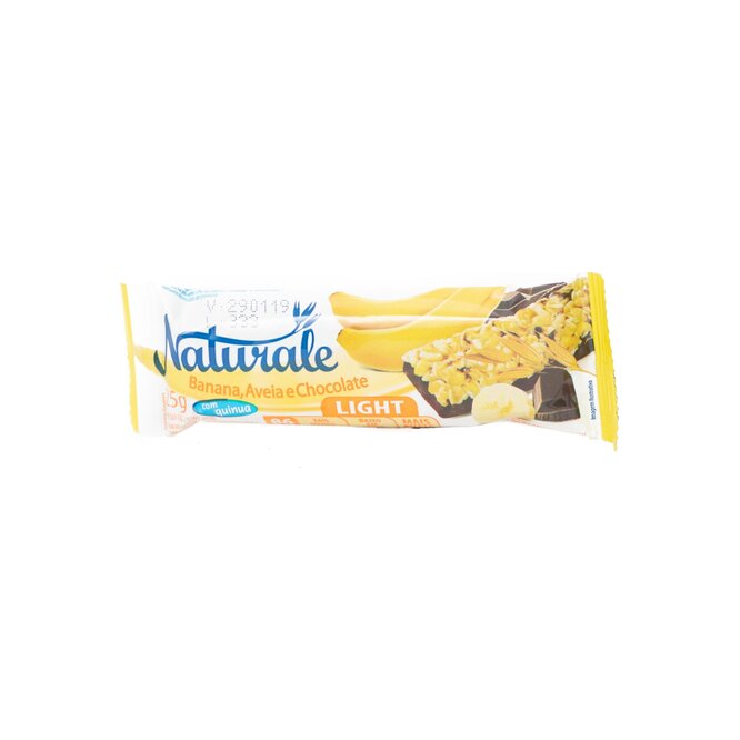 Barra de cereal Light Banana, Avena y Chocolate Naturale 25 gramos