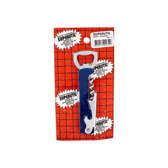 Abridor con sacacorchos Superútil 1 unidad