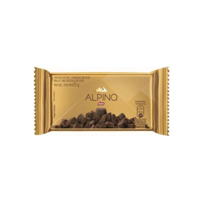 TABLETA CHOCOLATE LECHE 25 GR ALPINO DI