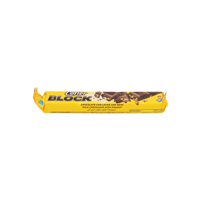 Chocolate con Leche y maní Cofler Block 110 gramos