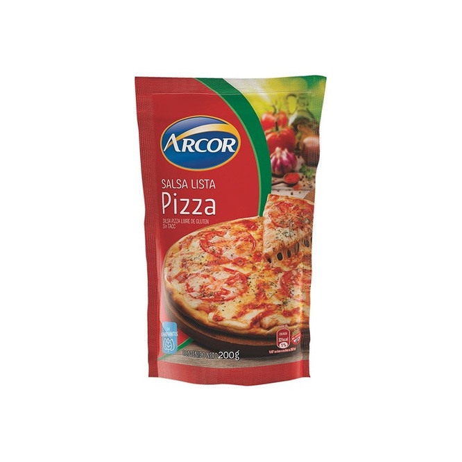 Salsa para pizza en doy pack Arcor 200 gramos