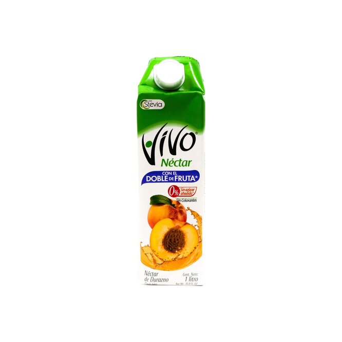 Jugo líquido néctar de Durazno Tetra Vivo 1 litro
