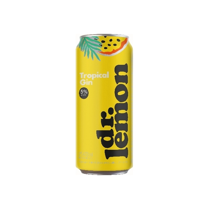 Gin tropical maracuyá Dr. Lemon en lata 35 ml