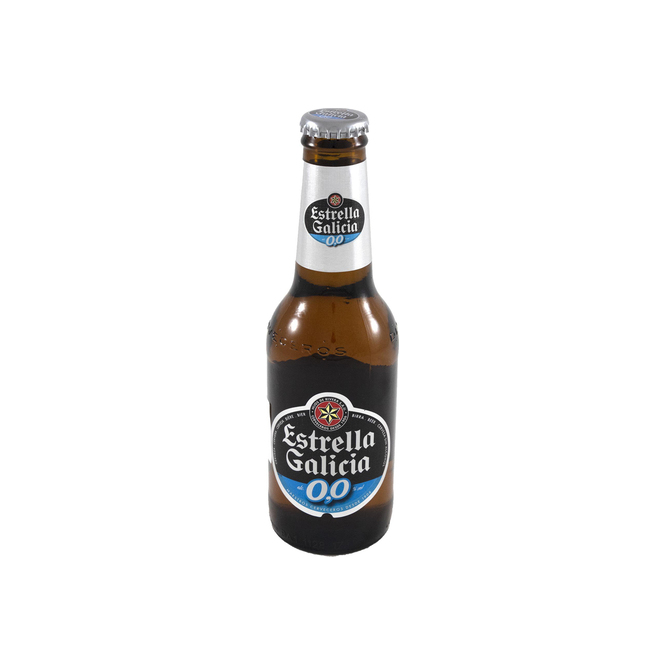 CERVEZA 0% ALCOHOL ESTRELLA GALICIA 250M