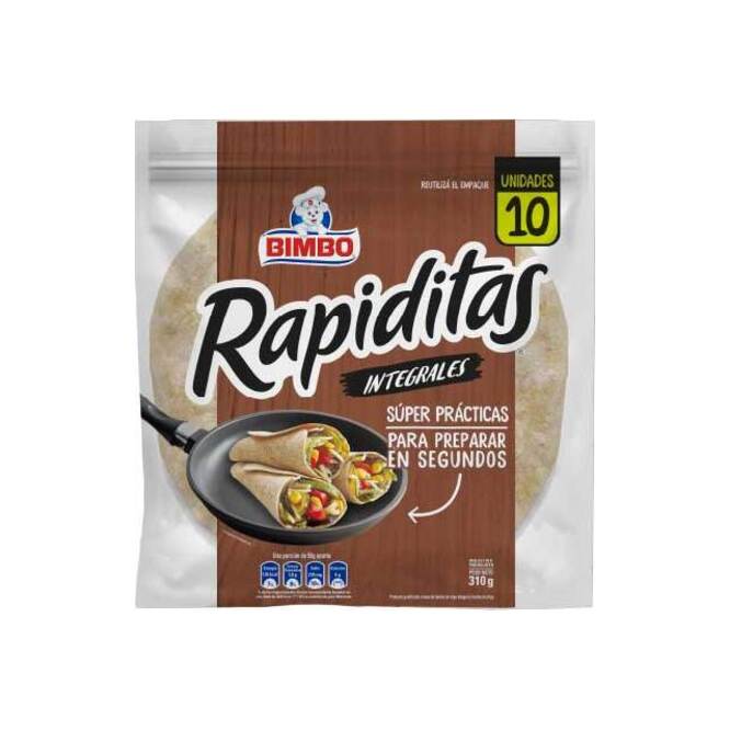 Rapiditas integral en paquete Bimbo 10 unidades
