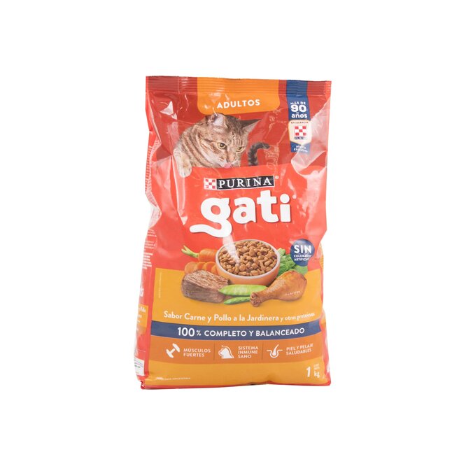 Alimento Para gato carne y pollo Purina 1 kilo