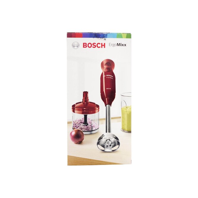 Batidora de mano mixer color rojo 750w Bosch