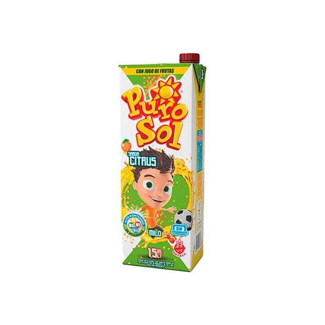 Jugo sabor cítricos tetra Purosol 1,5 litros